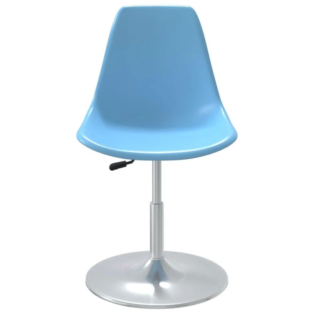 Sedie da Pranzo Girevoli 4 pz Blu PP