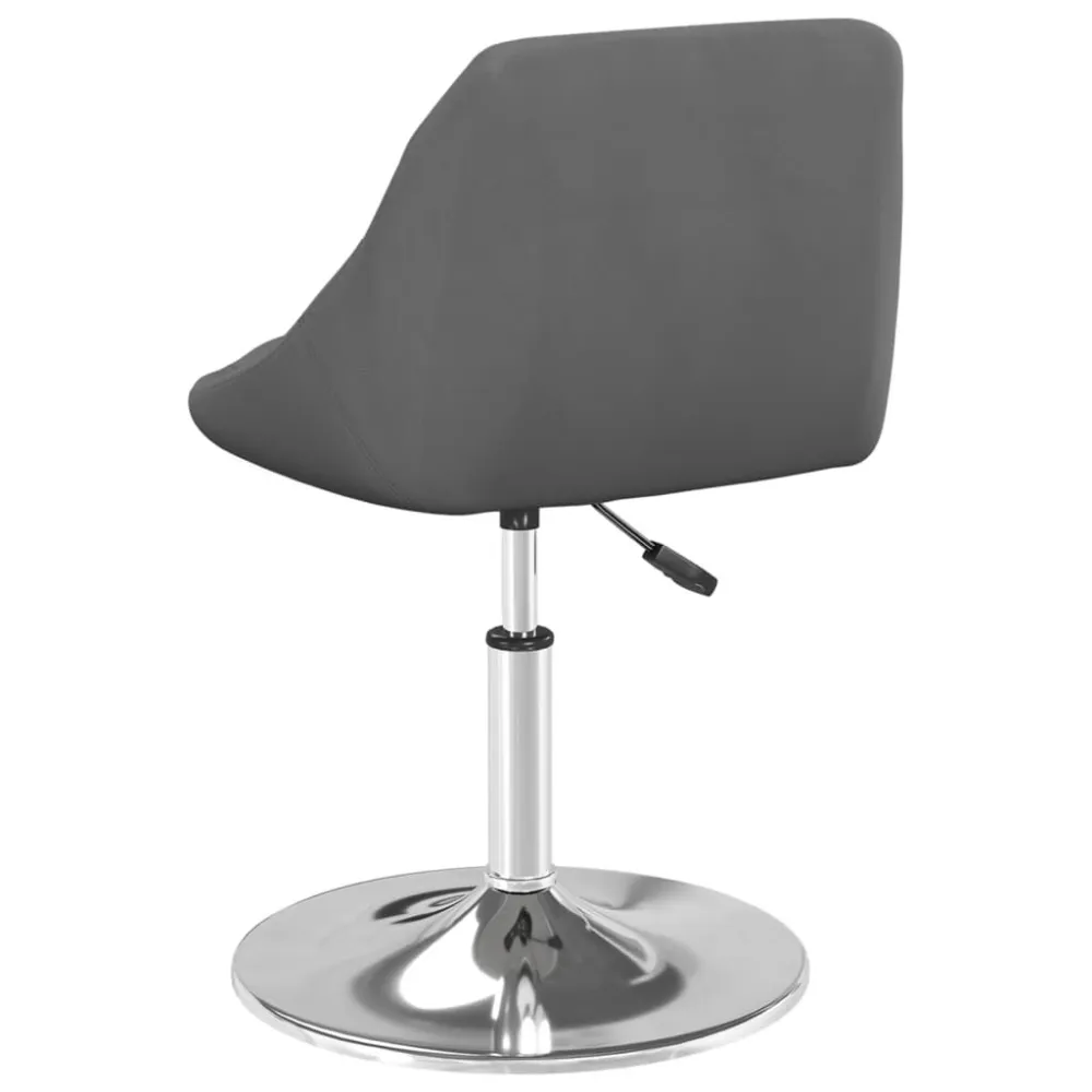 Sedie da Pranzo Girevoli 6 pz Grigio Scuro Velluto