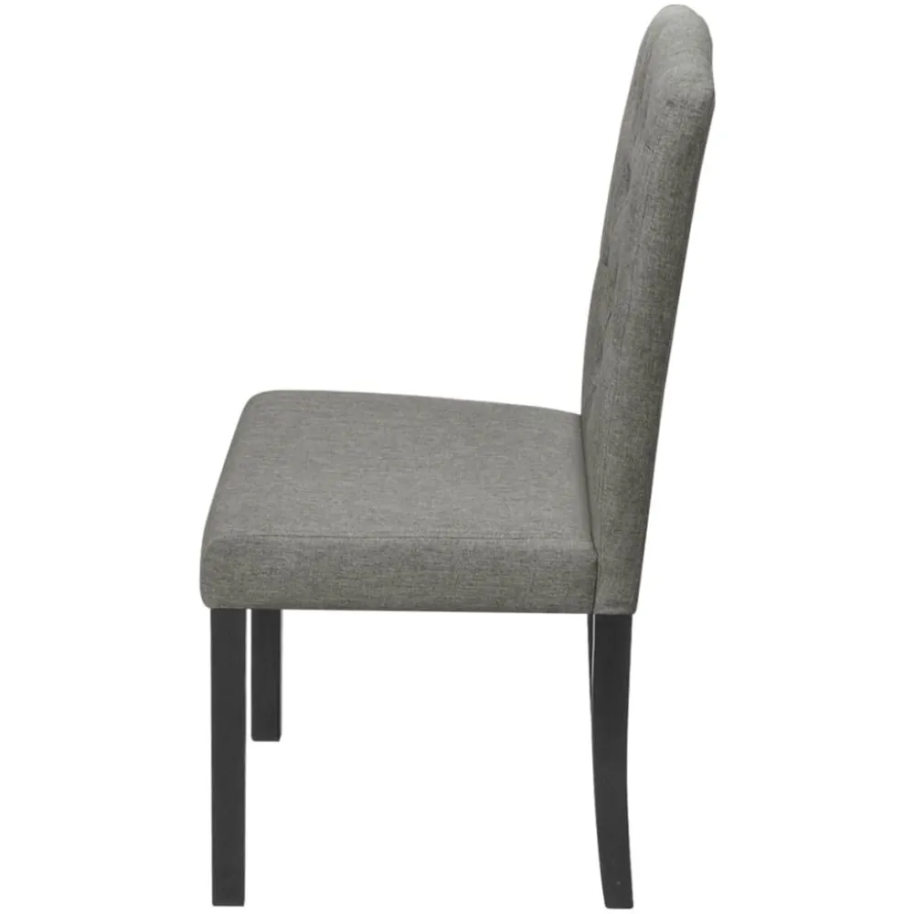Sedie d Pranzo 2 pz Grigio Chiaro Tessuto