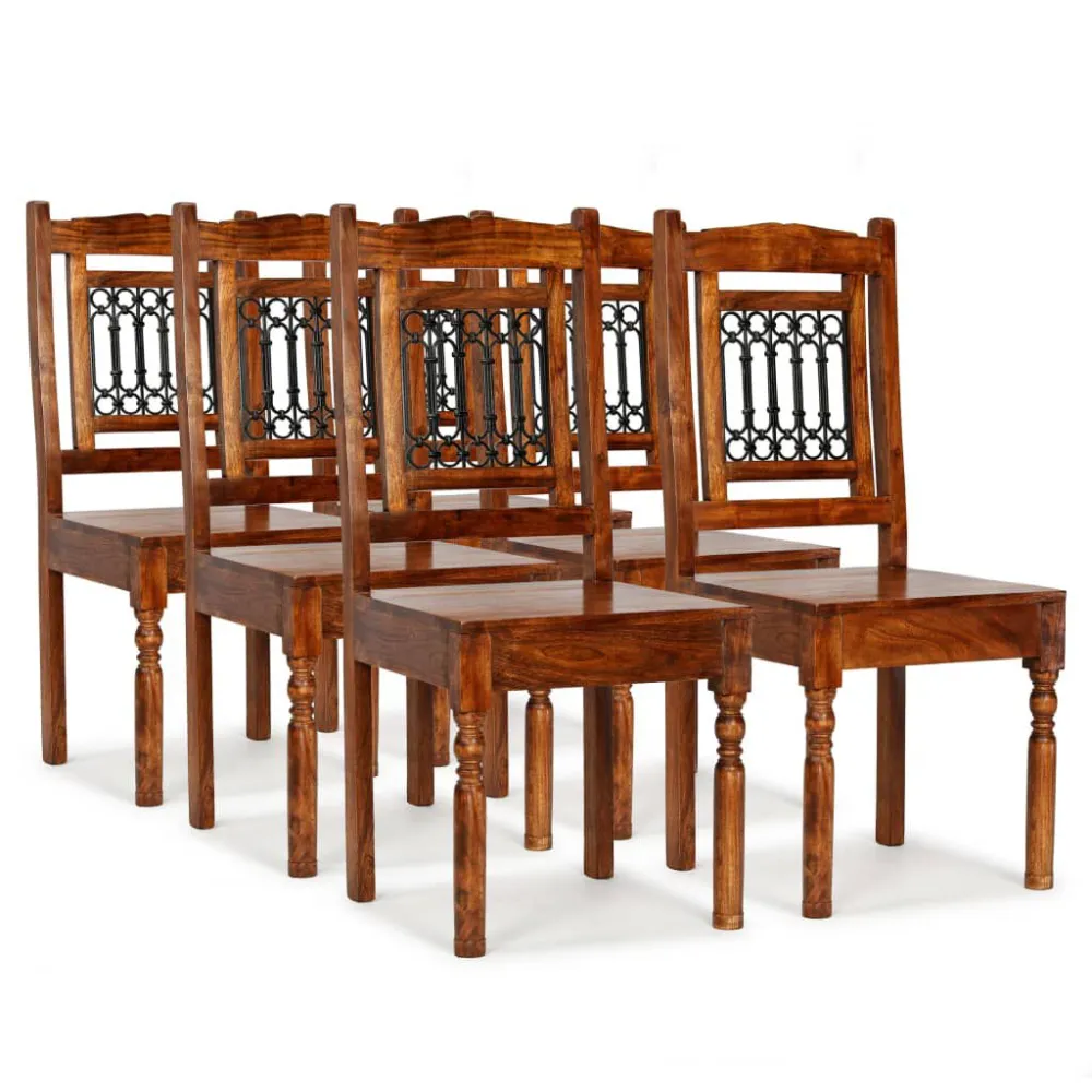 Sedie da Pranzo 6 pz Legno Massello Classiche