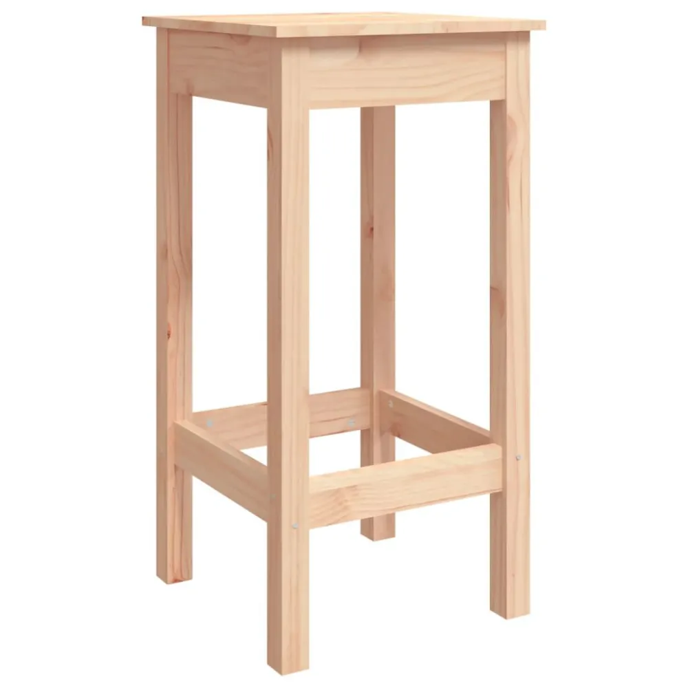 Sgabelli da Bar 2 pz 40x40x78 cm Legno Massello di Pino