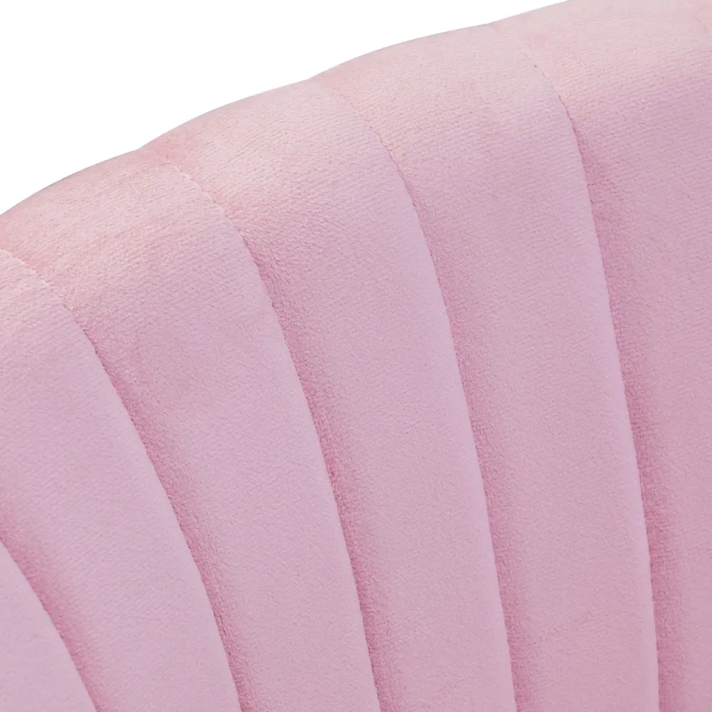 4Rico sgabello da bar QS-B16G velluto rosa