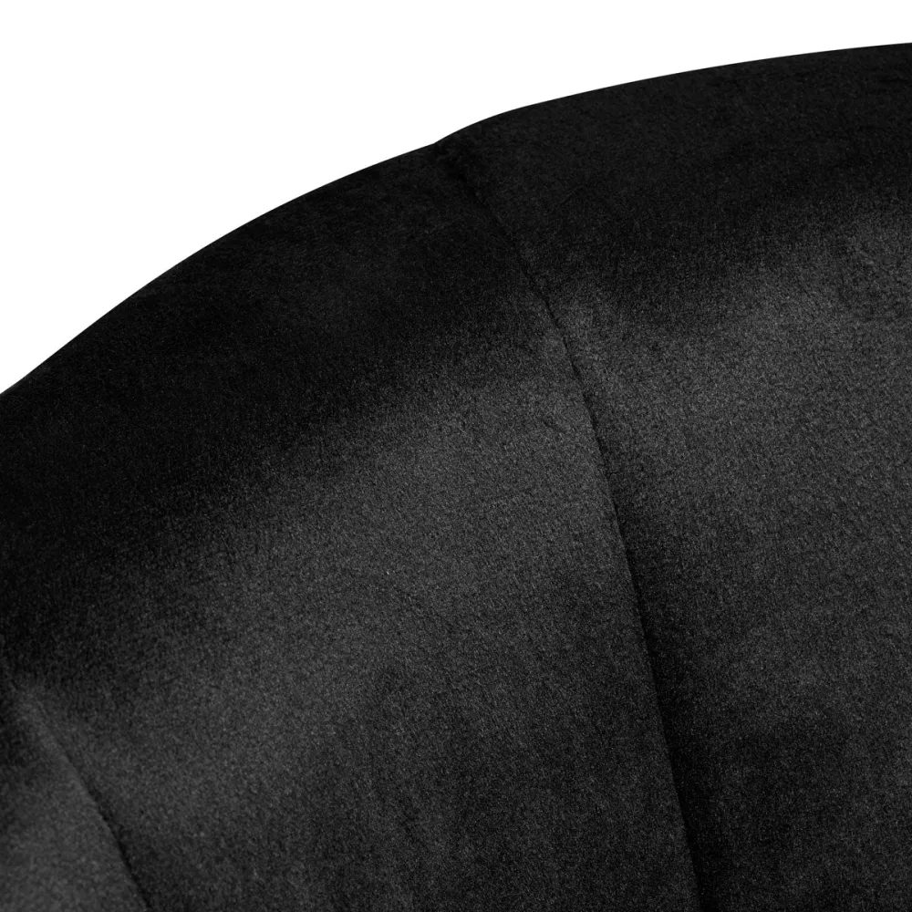 4Rico Sgabello da Bar QS-B801 velluto nero