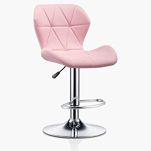 Reception Desk Sedia Pu Pelle Swivel Barstools,Panina Sgabello Alto Sgabello Bianco Nero Backrest Altezza Regolabile Pelle...