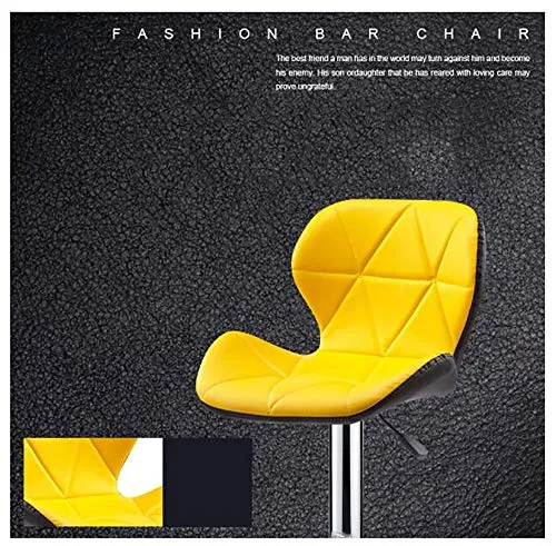 Reception Desk Sedia Pu Pelle Swivel Barstools,Panina Sgabello Alto Sgabello Bianco Nero Backrest Altezza Regolabile Pelle...