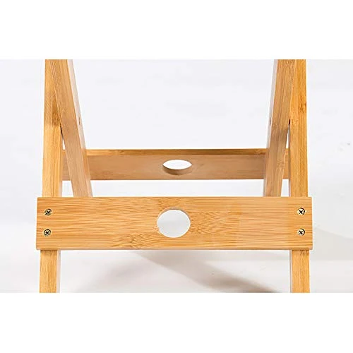 æ— Sgabello pieghevole bambù,Sgabello pieghevole legno per doccia legno poggiapiedi per bagno soggiorno camera da letto,9,...