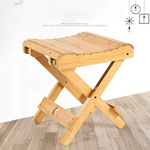 æ— Sgabello pieghevole legno, sgabello da cucina, sgabello pieghevole per doccia, antiscivolo, per doccia, bagno, poggiapiedi