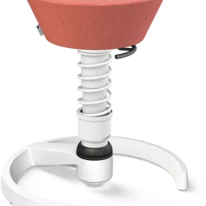 Aeris Sgabello da lavoro Swopper – Rosa/Bianco, seduta attiva 3D, 45–59 cm
