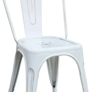 AGATHA - sedia metallo bianco antico Bianco Milani Home