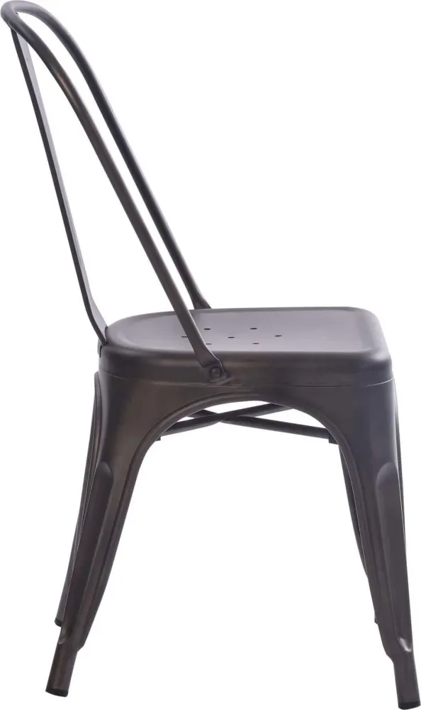 AGATHA - sedia moderna metallo Nero Milani Home