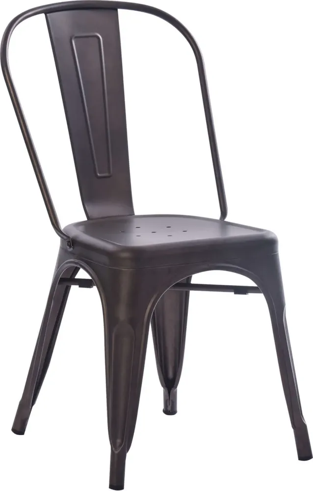 AGATHA - set di 2 sedie moderne metallo Nero Milani Home