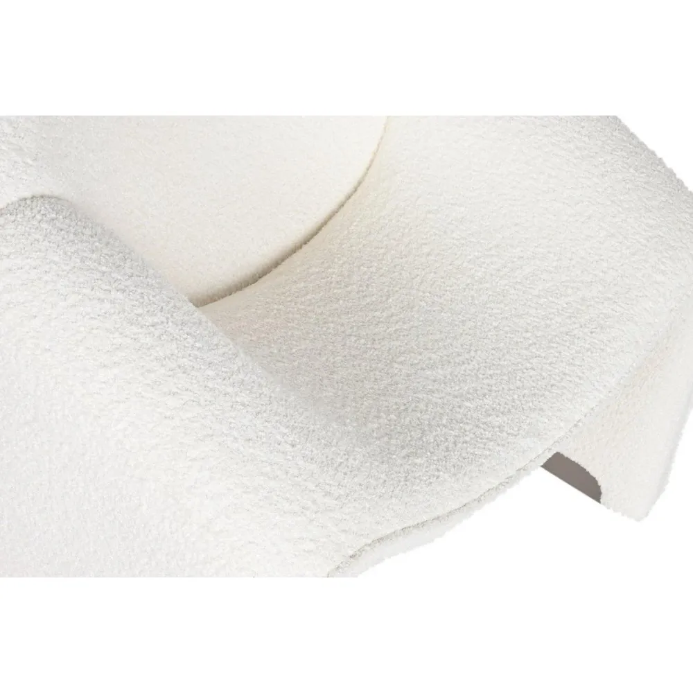 POLTRONA METALLO POLIESTERE 84X64X74 BIANCO LOOP MB212036 MINIMO 2 PEZZI alexandra Meti