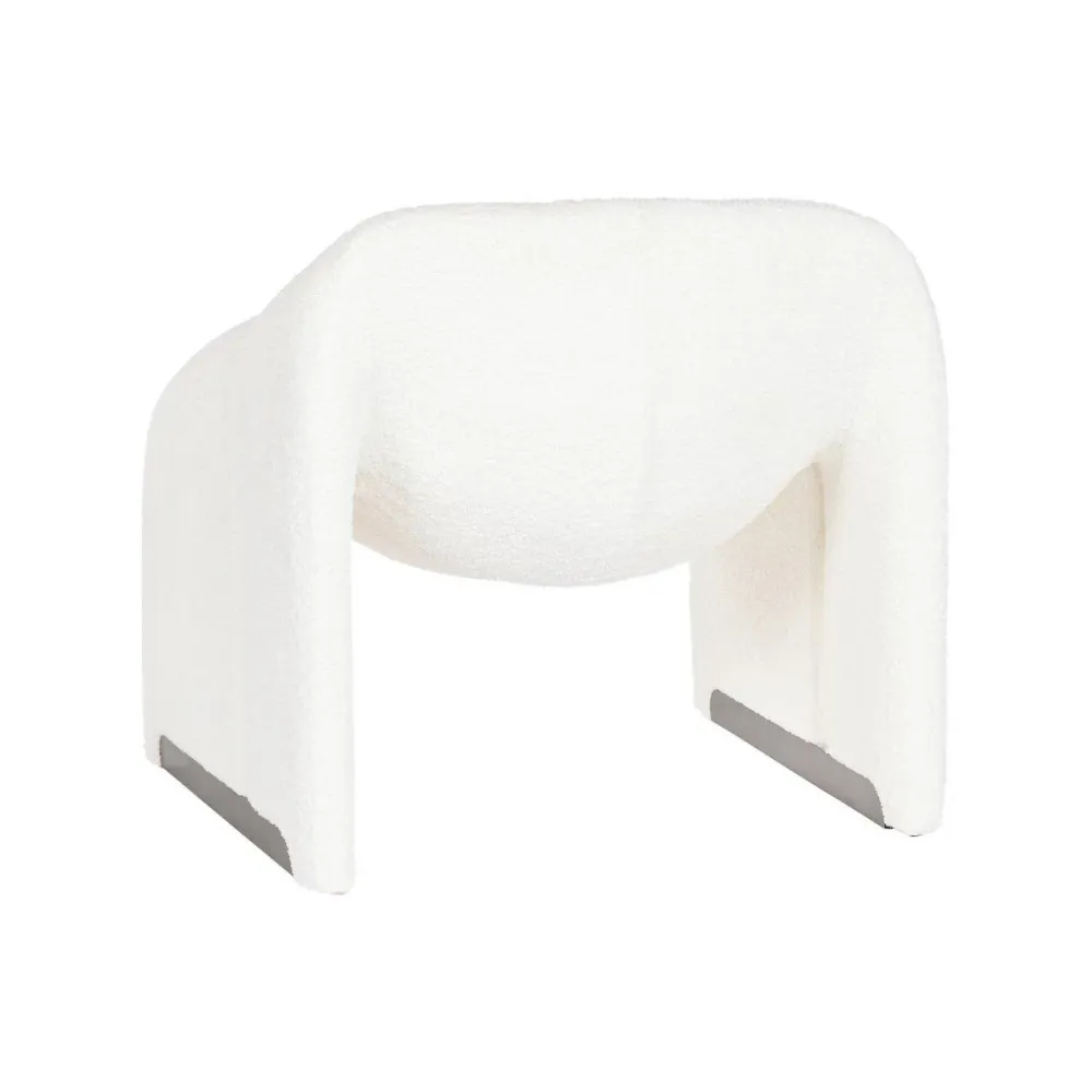 POLTRONA METALLO POLIESTERE 84X64X74 BIANCO LOOP MB212036 MINIMO 2 PEZZI alexandra Meti