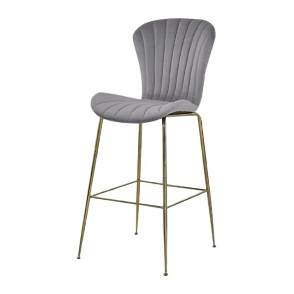 SGABELLO METALLO POLIESTERE 55X53X102 GRIGIO CHIARO MB207841 MINIMO 2 PEZZI alexandra Meti