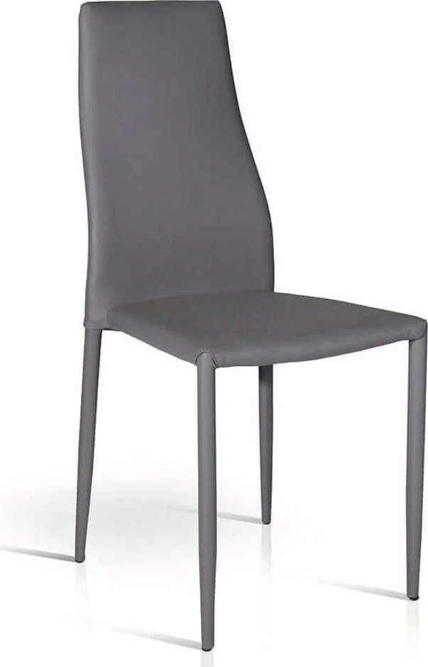 ALEXIA - sedia moderna ecopelle Grigio Milani Home