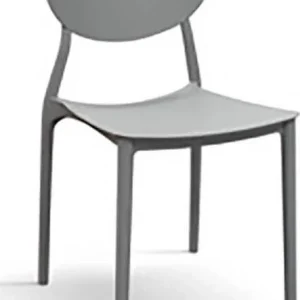 ALTAIR - sedia moderna polipropilene cm 50 x 53 x 81 h Grigio Milani Home