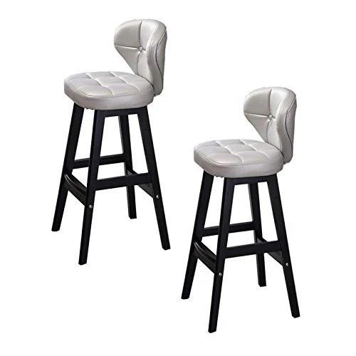 ALUNVA 2X ( Modo Sedia Bar,Sgabello Alto,retrò Sgabello Barre,Sgabello da Banco,Bistro Sgabello Posteriore Alto,Sgabello d...