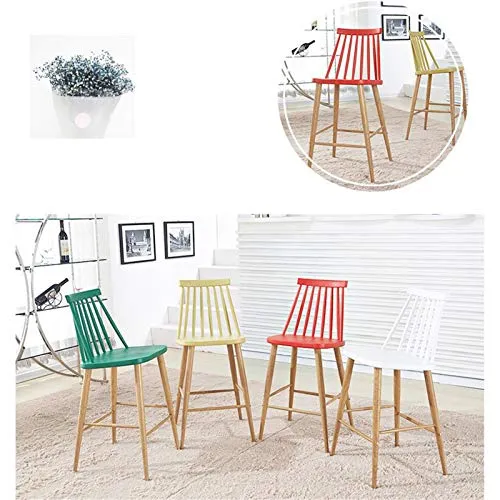 ALUNVA Seggiolone,Sedia Windsor,Moderno Sgabello da Banco,Semplice Sgabello Posteriore Alto,Sgabelli Alti,Sedie da Bar,Sed...