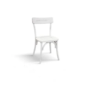 Amelie - Sedia legno bianco consumato