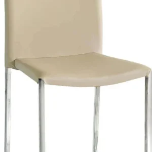 AMY - sedia moderna ecopelle Tortora Milani Home