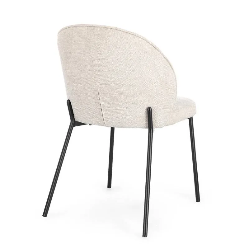 Andrea Bizzotto Sedia da intern Wendy Nero-Beige