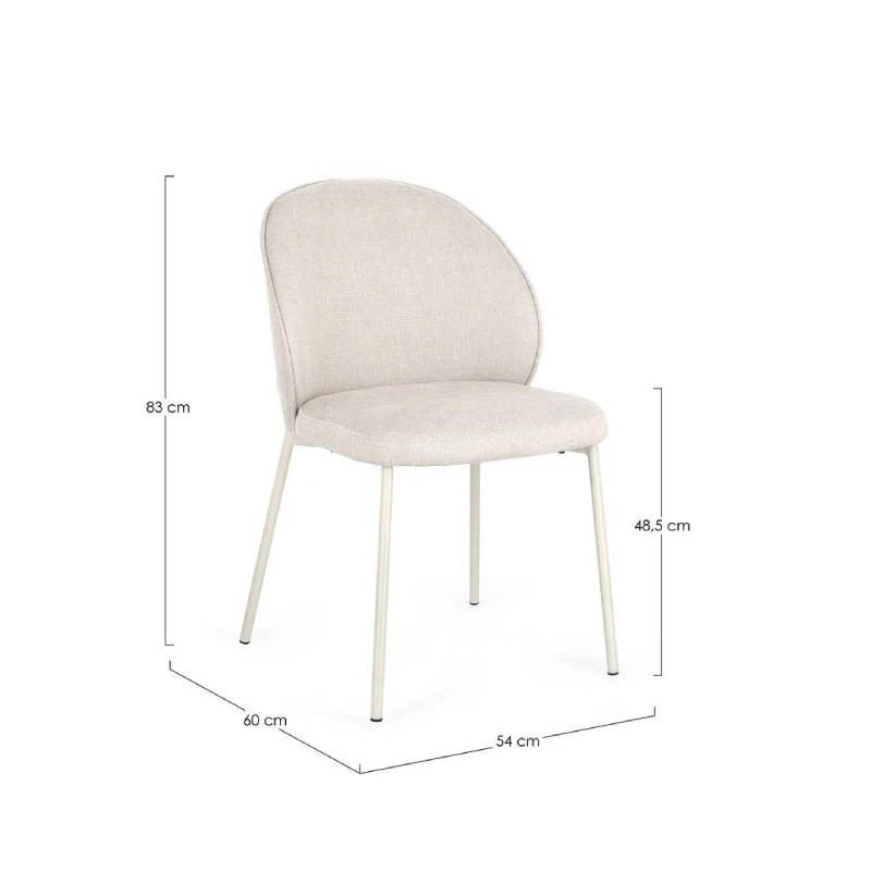 Andrea Bizzotto Sedia da Interni Wendy Beige