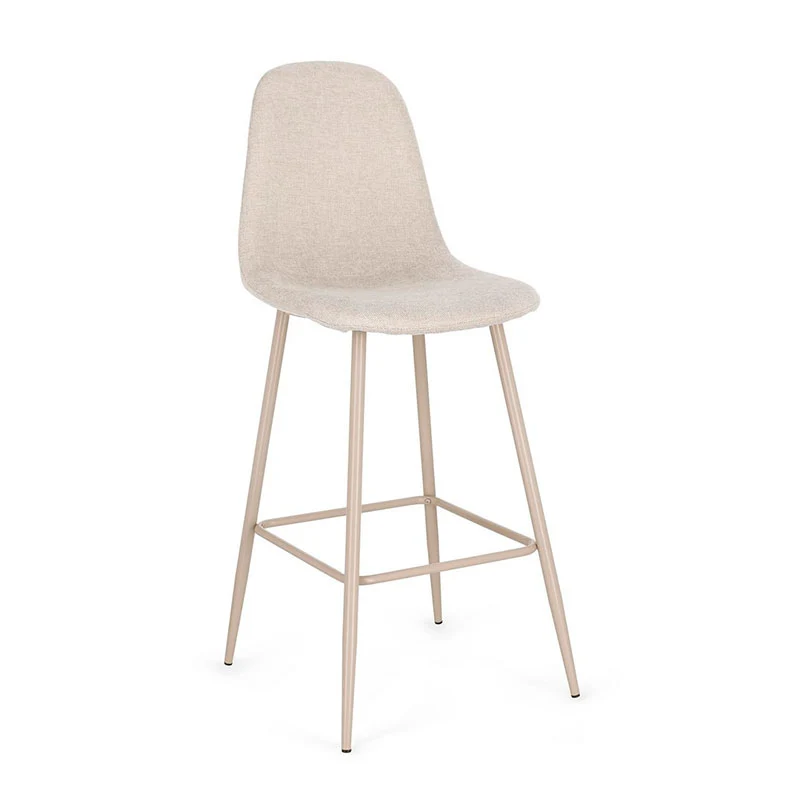 Andrea Bizzotto Sgabello da interni Irelia Tortora e Beige H102 cm