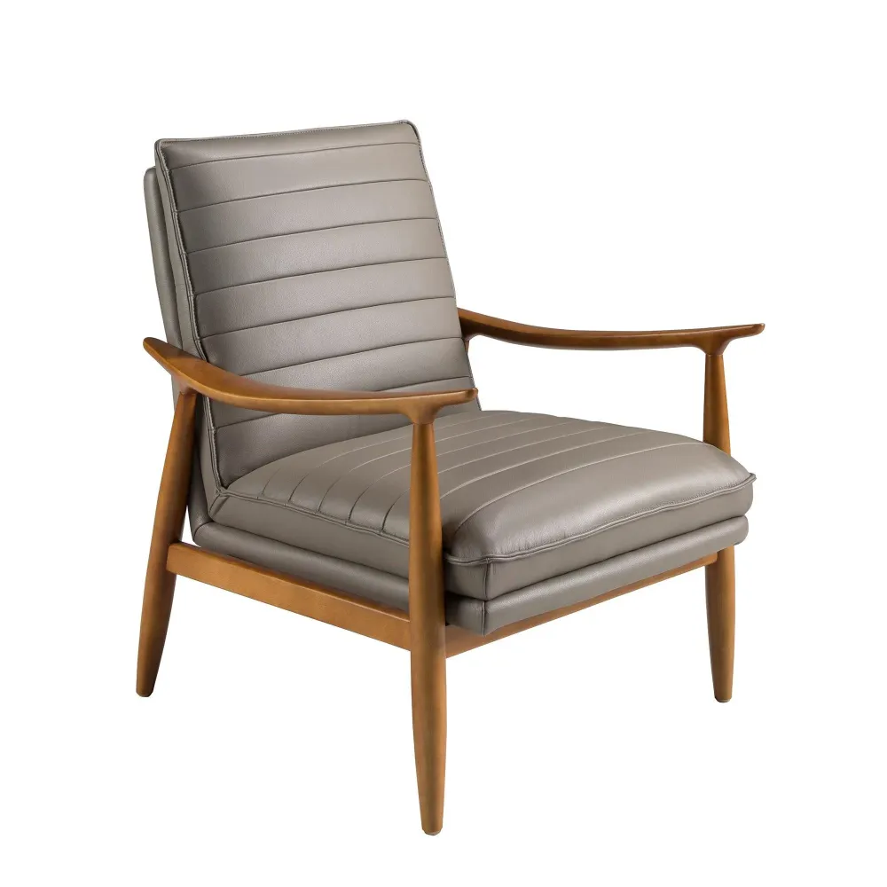 Poltrona pelle grigio scuro ANGEL CERDA