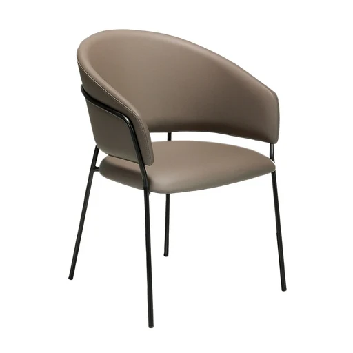 Sedia ecopelle visone scuro ANGEL CERDA