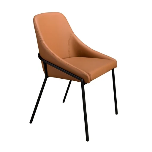 Sedia similpelle arancione ANGEL CERDA