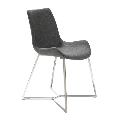 Sedia tessuto grigio scuro ANGEL CERDA