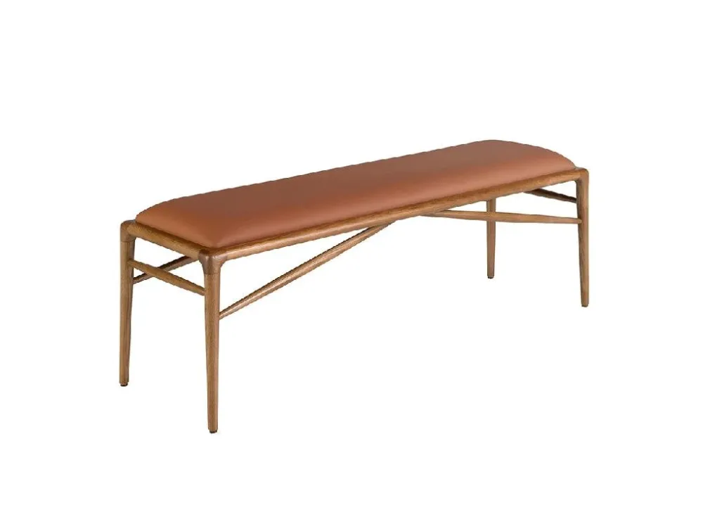 SGABELLO/PANCHETTA ECOPELLE MARRONE ANGEL CERDA