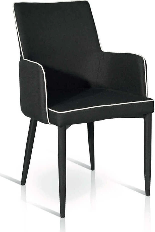 ANNABEL - poltrona tessuto Nero Milani Home