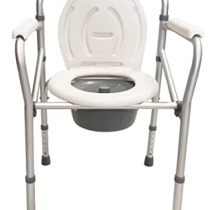 Sedia comoda pieghevole per WC o doccia, altezza regolabile 44-55cm AnteaMED