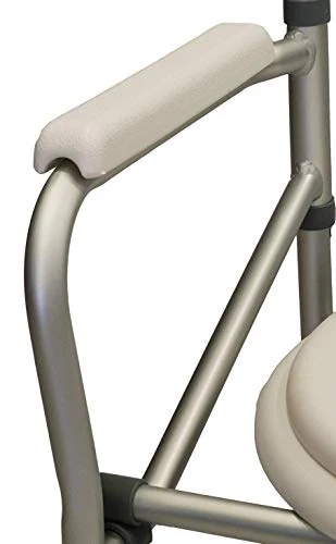 Sedia comoda pieghevole per WC o doccia, altezza regolabile 44-55cm AnteaMED