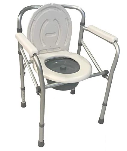Sedia comoda pieghevole per WC o doccia, altezza regolabile 44-55cm AnteaMED