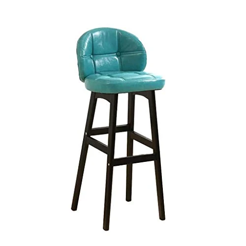 Sedia da bar Sgabelli da bar stile moderno Sedia da bancone Cucina Sgabello da bar colazione Gambe legno (Color : D) Aoyo