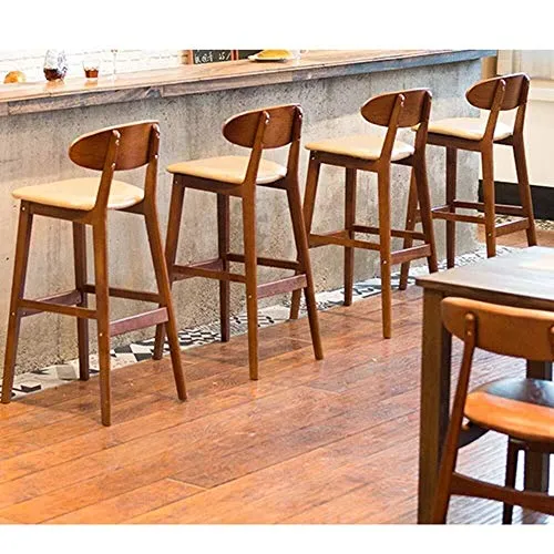 Sgabello da bar legno massello Sedia da bar Sgabello alto Sedia da bar reclinabile ZHML (colore: ) (Color : ) Aoyo