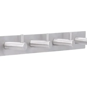 Appendiabiti SIRO con 4 ganci 322 mm acciaio inox