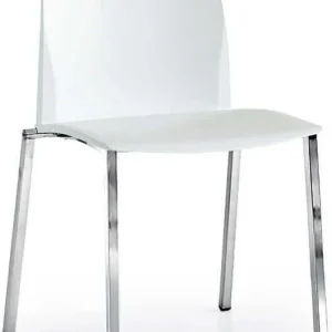 ASHLIE - sedia moderna plastica Bianco Milani Home