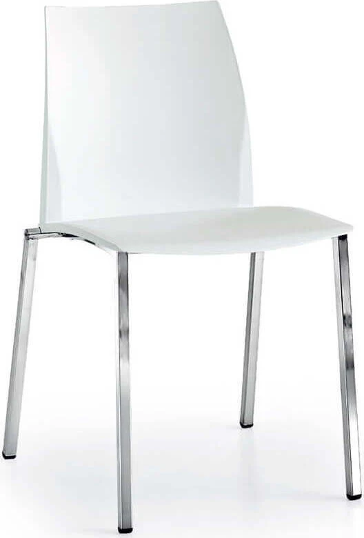 ASHLIE - sedia moderna plastica Bianco Milani Home