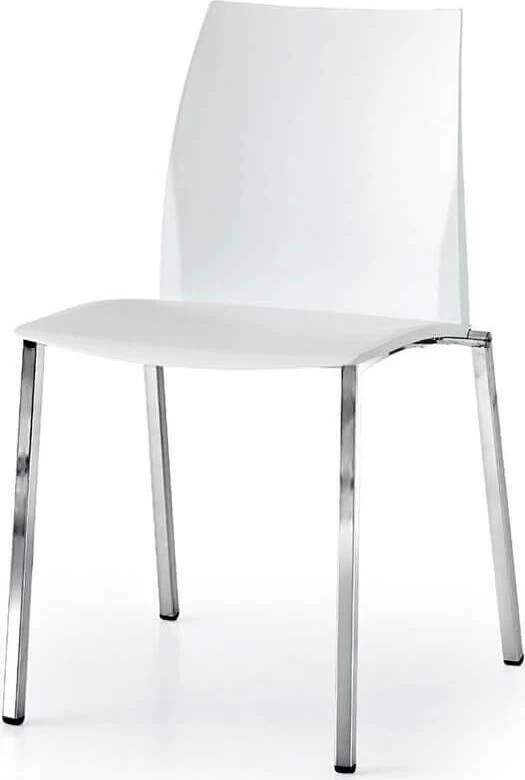 ASHLIE - sedia moderna plastica Bianco Milani Home