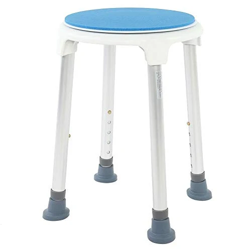 Asixx Sedia da Bagno con Doccia, Altezza Regolabile 360 Gradi Sedia da Bagno e Doccia, Sgabello da Bagno Antiscivolo Girev...