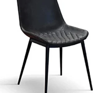 ASTRA - sedia moderna ecopelle cm 40 x 47 x 82 h Antracite Milani Home