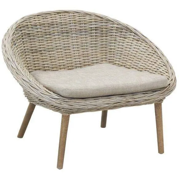 Poltroncina tonda poelet grigio-MFA3690C Aubry Gaspard