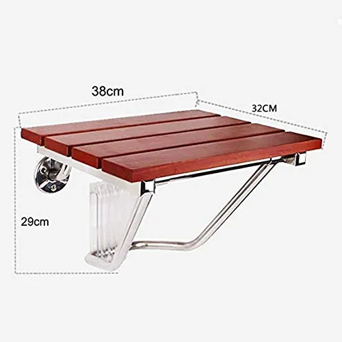 BAIHAO Sedili per Doccia Parete Sedie Pieghevoli per Bagno Sedia per Doccia da Bagno Sgabello Sedile salvaspazio per WC co...