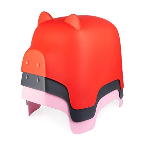 Balvi Sgabello Piggy Colore Rosa Forma di Maiale. per Interni ed Esterni. Plastica PP