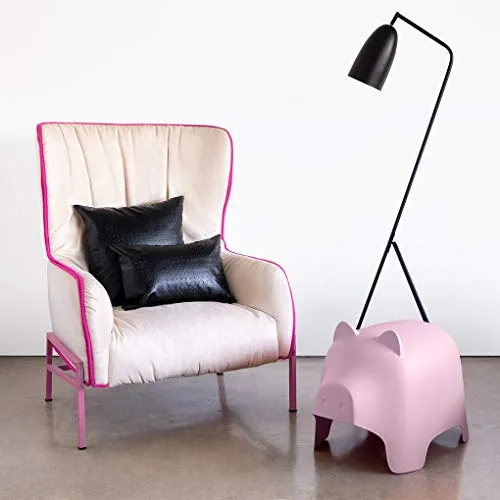 Balvi Sgabello Piggy Colore Rosa Forma di Maiale. per Interni ed Esterni. Plastica PP