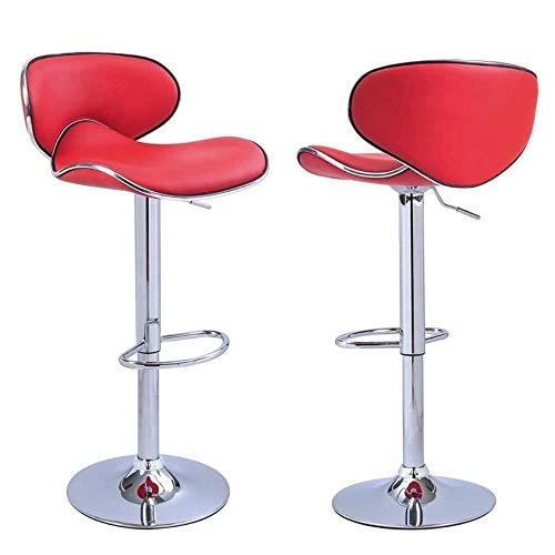 Bar chair Sgabello Alto PU Materiale di Stile Europeo Semplice Schienale Regolabile Altezza Girevole Antiscivolo casa Coff...