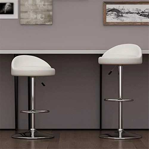 SZQ-Sgabelli da Bar PU Pranzo Sgabello, Altezza Regolabile Low Back Alto Sgabello con poggiapiedi Utilizzato Cafe Bar Home...